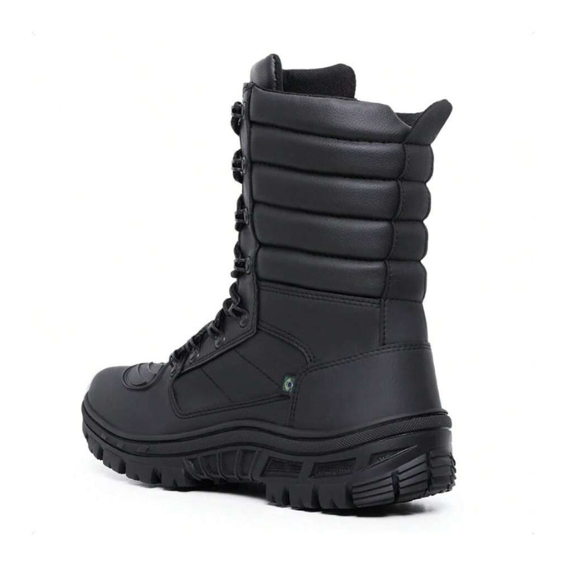 Bota Masculina Para Andar de Moto Fechamento Zíper - Couro