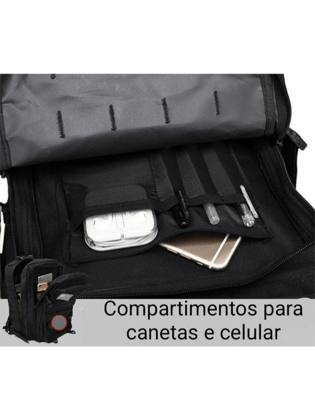 Mochila Masculina Militar Tática Impermeável 50L