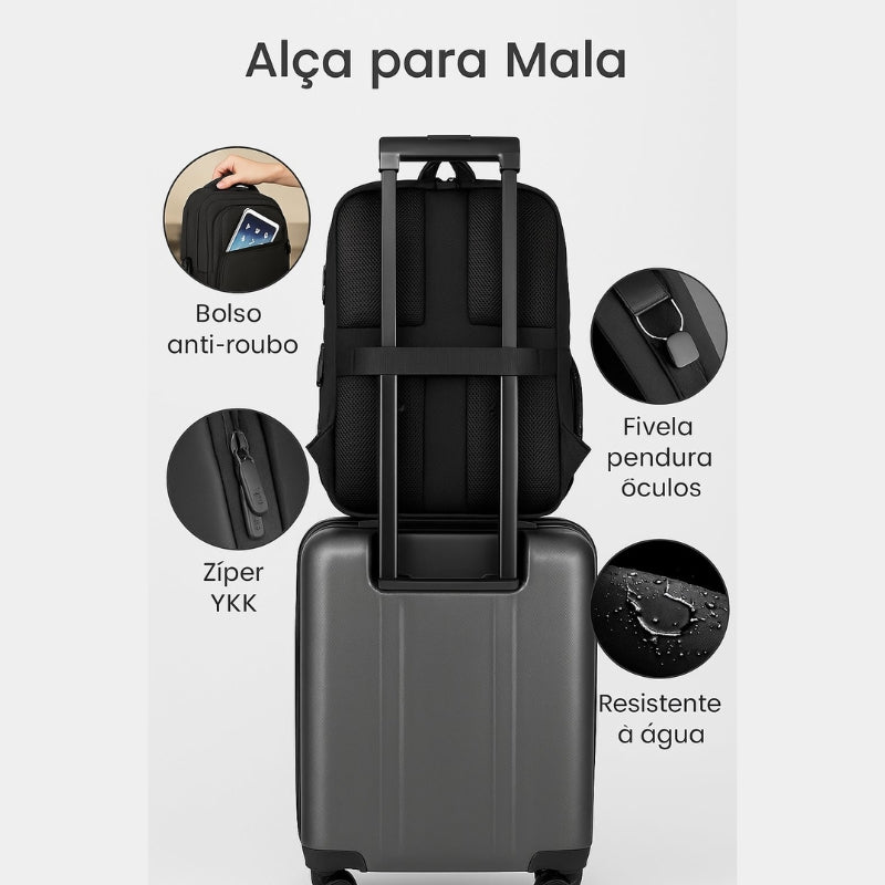 Mochila para Notebook Impermeável Executiva - 15,6”