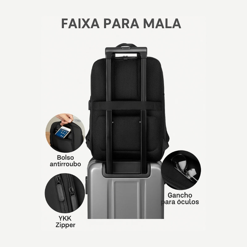 Mochila para Notebook Impermeável Executiva - 15,6”
