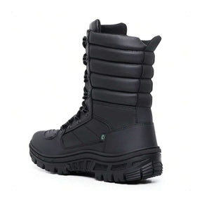 Bota Masculina Para Andar de Moto Fechamento Zíper - Couro