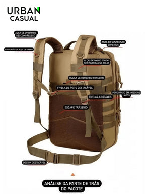 Mochila Masculina Militar Tática Impermeável 50L